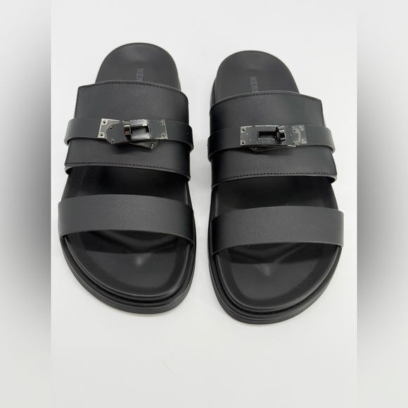 Hermes Jackson Sandals Black Size 40 EU - Picture 6 of 12